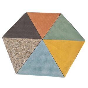 Plaqueta en concreto triangular