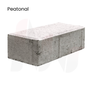 Adoquín Rectangular Peatonal prefabricados en concreto