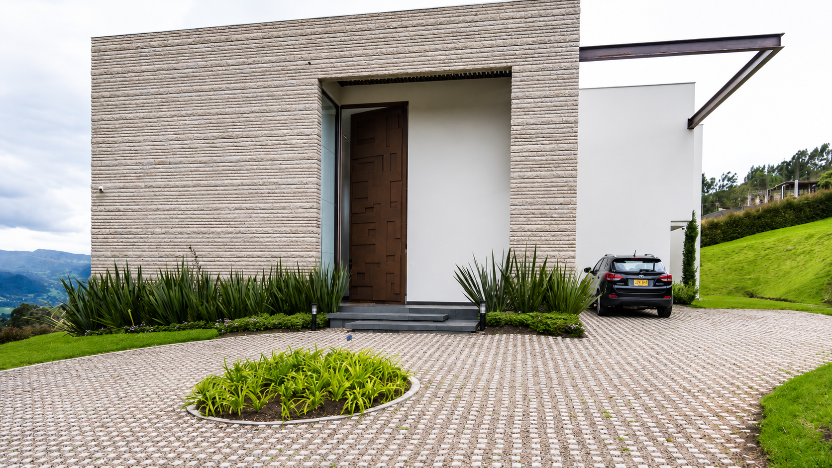Adoquín ecológico instalado en una vivienda