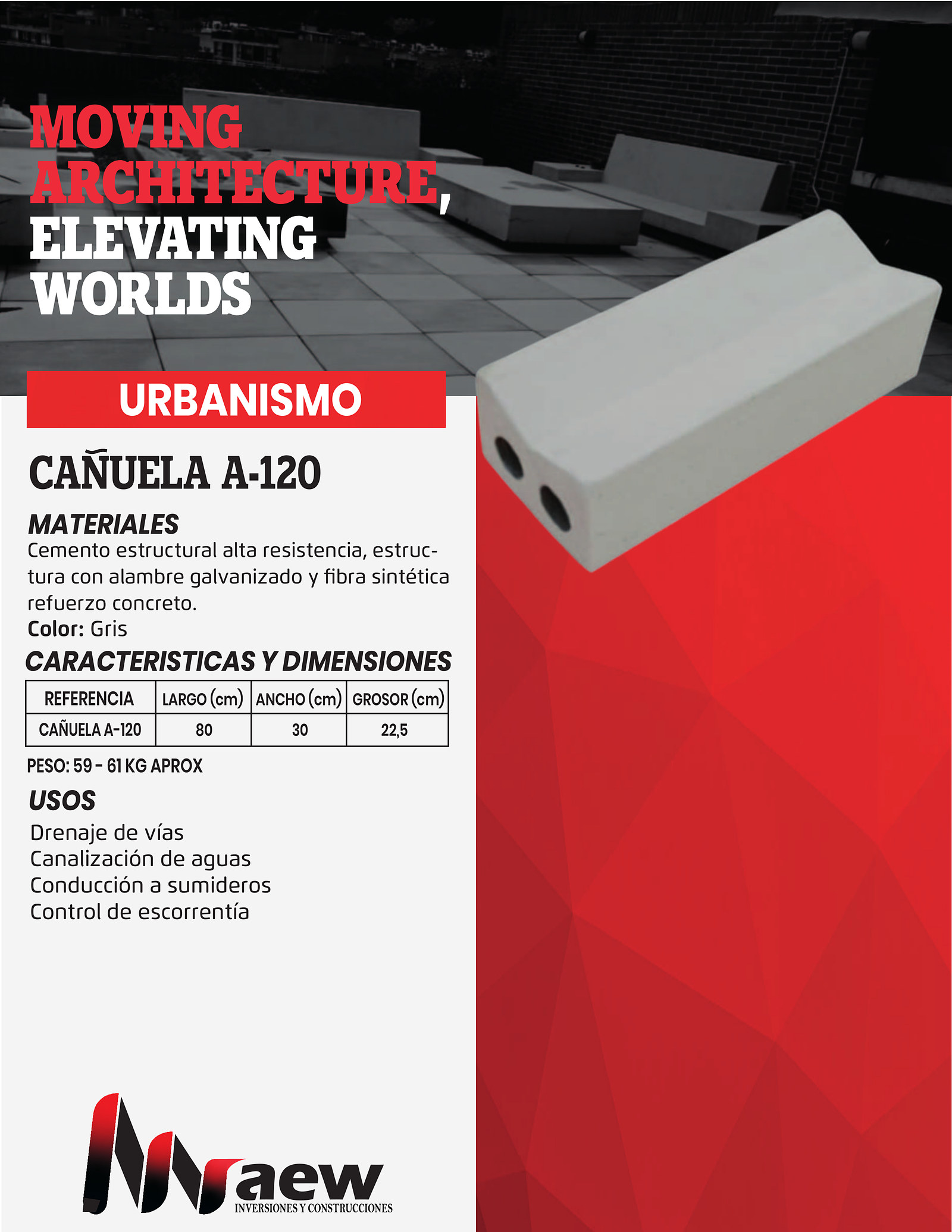 Ficha técnica Cañuela en Concreto A-120 – MAEW