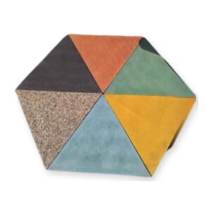 Plaqueta en concreto triangular – MAEW